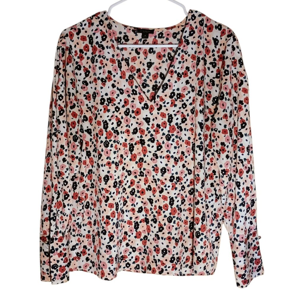 Ann Taylor factory blouse, v neck blouse, Anne Taylor blouse, top